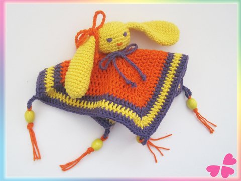 Häkelanleitung: Baby Schmusetuch BUNNY