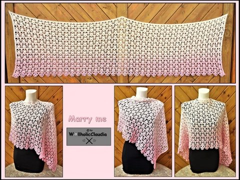 Häkelanleitung Tuch / Stola