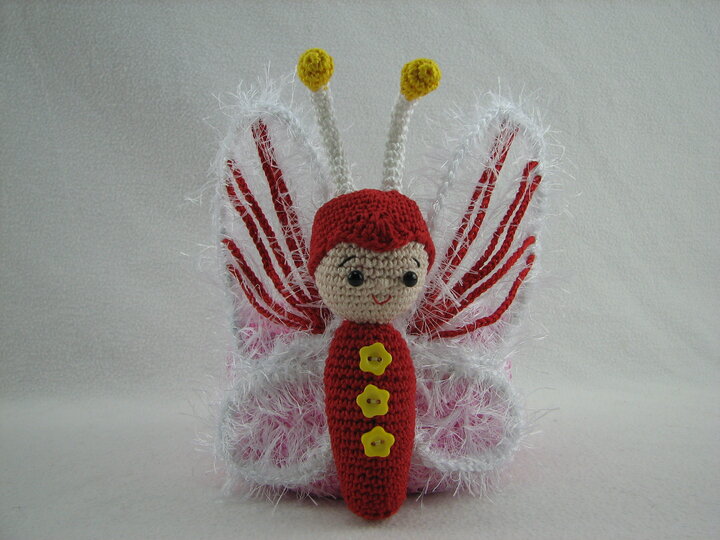 Häkelanleitung Körbchen "Schmetterling"