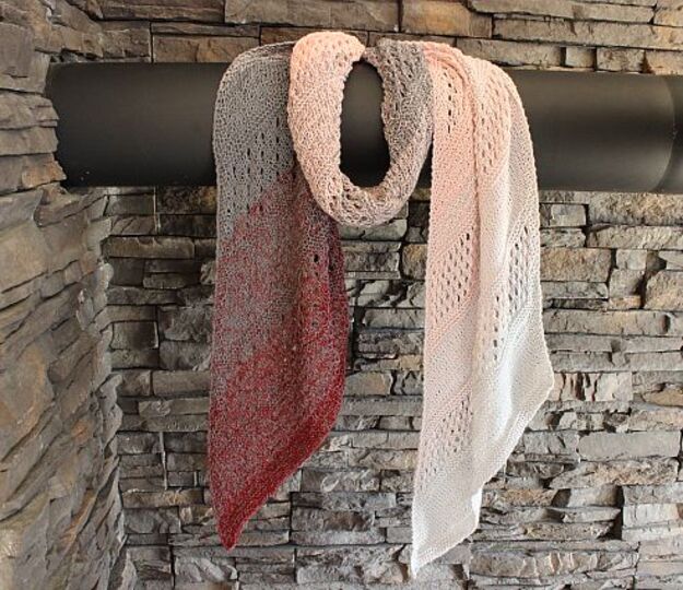 Schal - Tuch "Diagonal" Strick-Anleitung