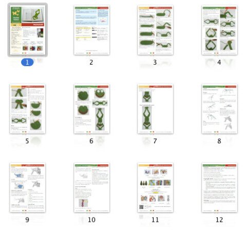 061 Crochet Pattern -  Frog bookmark or decor - Amigurumi PDF file by Zabelina CP
