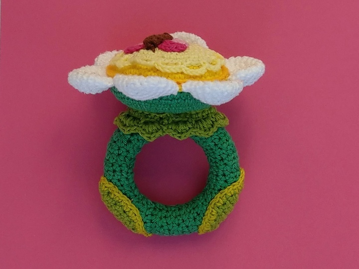 Häkelanleitung Babyrassel "Mariposa"