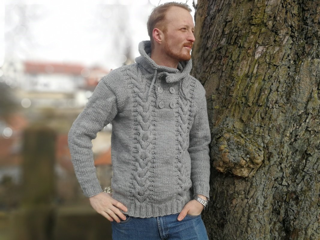 Strickanleitung Hoodie Manuel S-XL