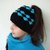 Messy bun hat pattern Winter beanie with hole for hair