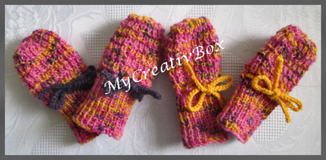 Babymütze+Handschuhe "Nick(y)",Ku 35-40, gestrickt