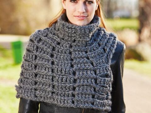 Schulterwärmer "Asymmetrie" häkeln