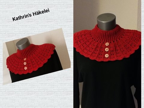 Häkelanleitung Schalkragen