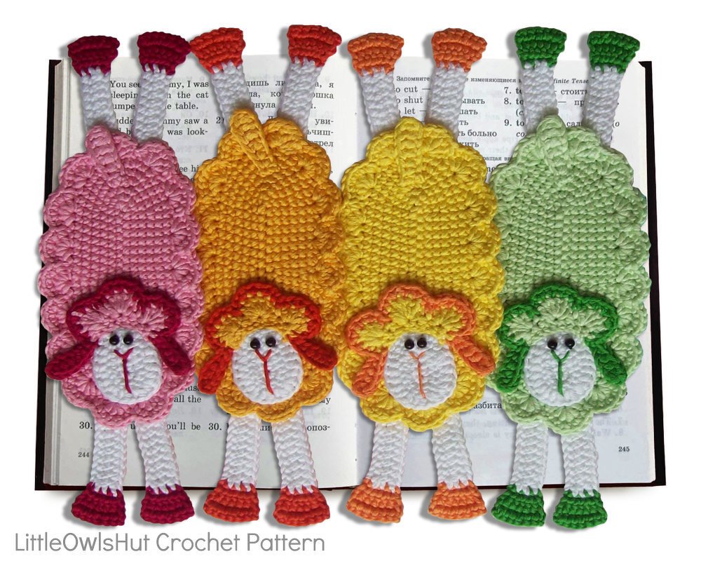 054 Crochet Pattern - Sheep bookmark or decor - Amigurumi PDF file by Zabelina CP