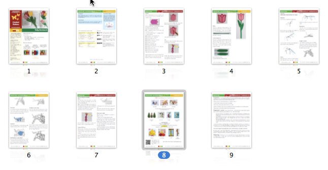 044 Crochet Pattern - Tulip flower bookmark or decor - Amigurumi PDF file by Zabelina CP - Image 4