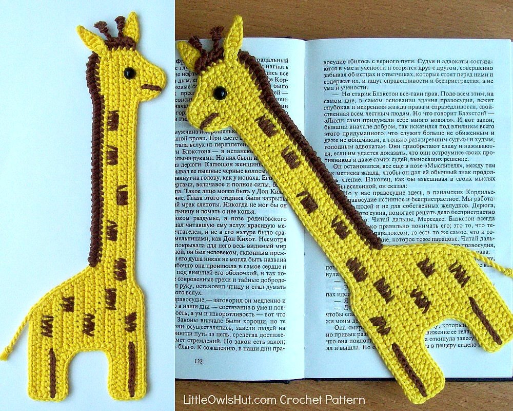 045 Crochet Pattern - GiraffE-Bookmark or decor - Amigurumi PDF file by Zabelina CP - Image 4