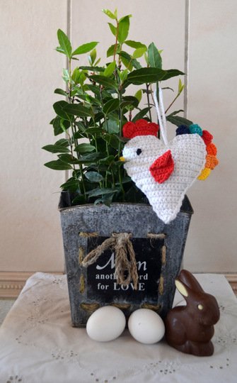 HERZVOGEL * OSTERDEKORATION * HÄKELANLEITUNG