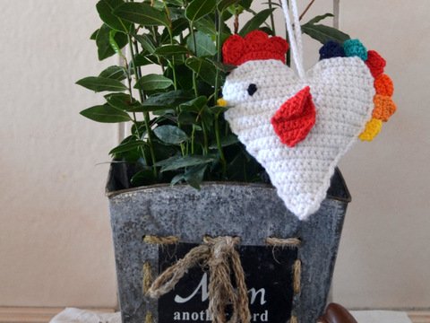 HERZVOGEL * OSTERDEKORATION * HÄKELANLEITUNG