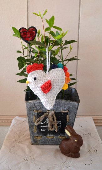 HERZVOGEL * OSTERDEKORATION * HÄKELANLEITUNG