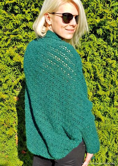 Crochet Pattern Vest / Cocoon Cardigan in All Sizes | Shrug #3 GreenDay