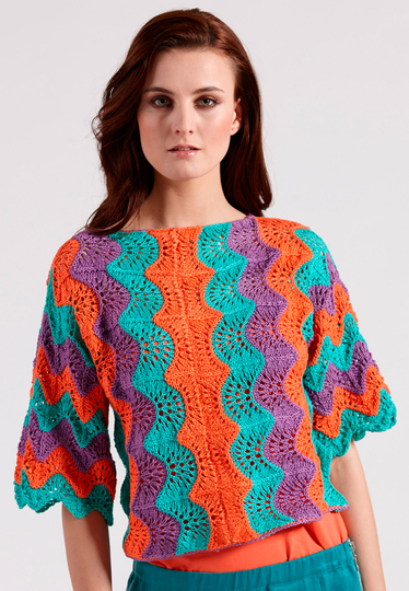 Strickanleitung Kimono-Pulli Sarabella