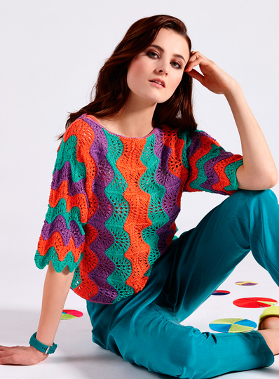 Strickanleitung Kimono-Pulli Sarabella