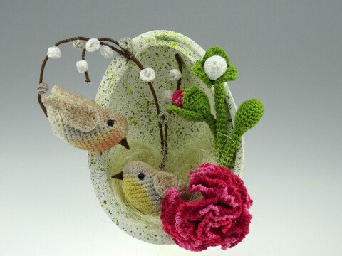 Osterei Vögelchen Häkelanleitung Amigurumi