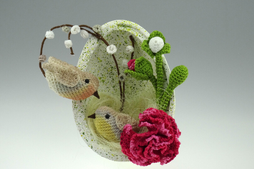 Osterei Vögelchen Häkelanleitung Amigurumi