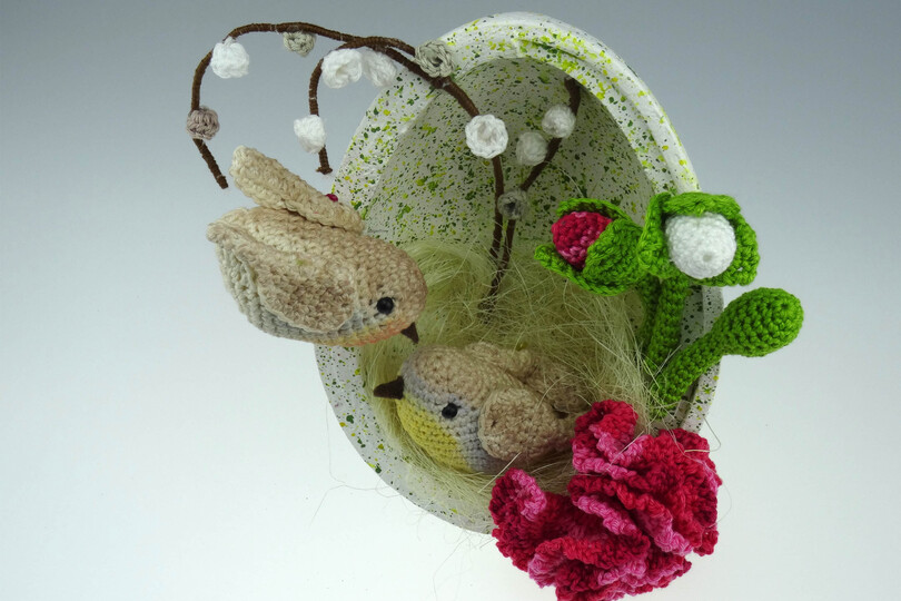 Osterei Vögelchen Häkelanleitung Amigurumi