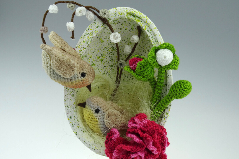 Osterei Vögelchen Häkelanleitung Amigurumi