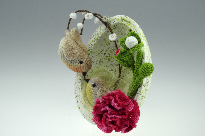Osterei Vögelchen Häkelanleitung Amigurumi