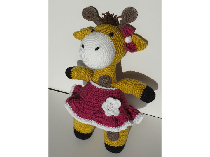 Häkelanleitung  Amigurumi Giraffe Giraffi mit Kleidung zum wechseln