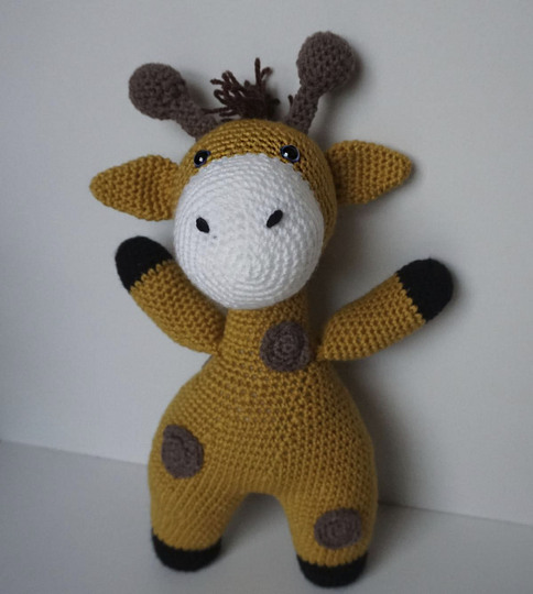 Häkelanleitung  Amigurumi Giraffe Giraffi mit Kleidung zum wechseln