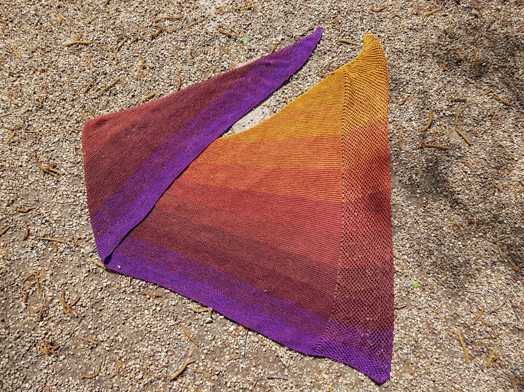 Strickanleitung Dreieckstuch Shabaka