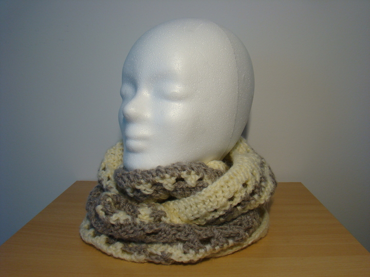 Spar-Set häkeln jede Größe Wende-Beanie Wende-Stulpen und Loop zweifarbig