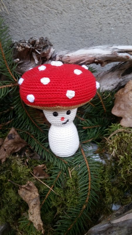 Babyrassel Pilzmännchen / Deko