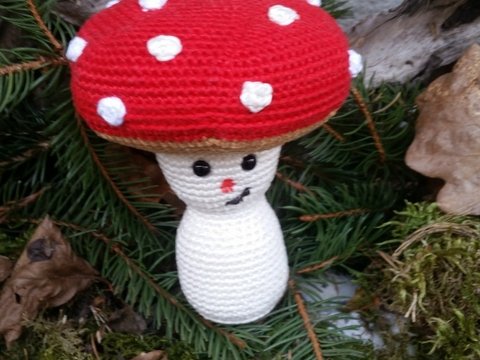 Babyrassel Pilzmännchen / Deko