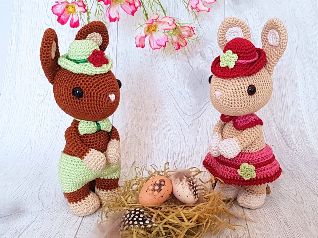 Bunnies Hugo and Hetti - Amigurumi Crochet Pattern - Image 2