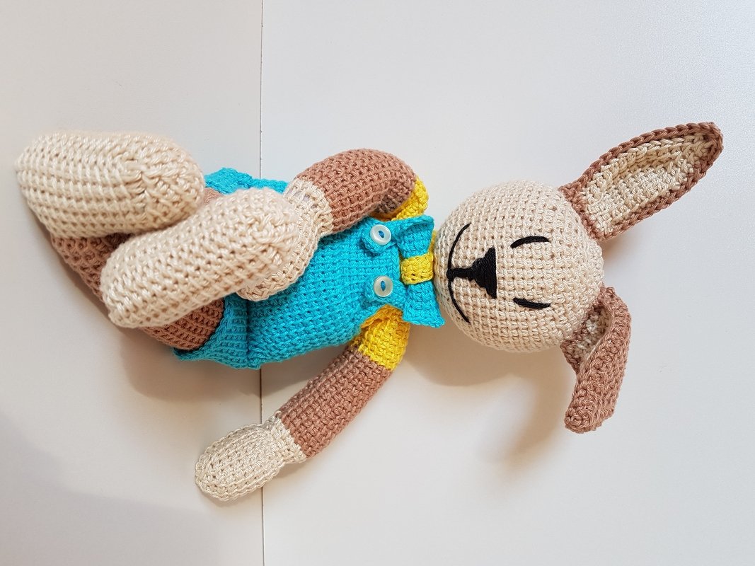 Tunesische Häkelanleitung Hase mit Videoanleitung - Bild 4