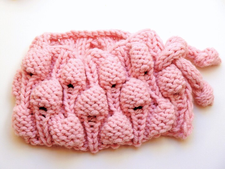 Strickanleitung  - BUBBLE-Set - Stirnband + Schal - alle Gr. 0-5J. - No.195