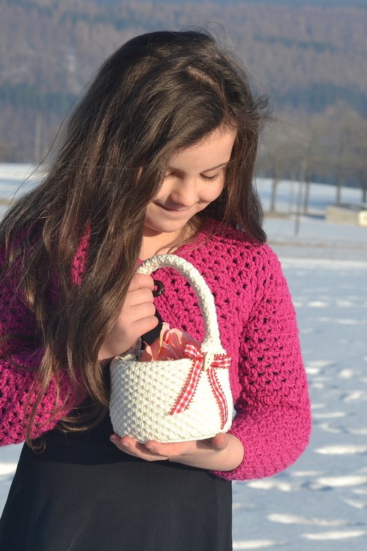 - ROMANCE - schnelles Osterkörbchen, Osterdekoration, Deko, Ostern, Körbchen, Häkelkörbchen, Geschenk, Muttertag - Bild 8