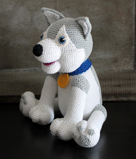 Crochet a Husky – Grace the Husky Lady with Collar and Tag (EN & DE)