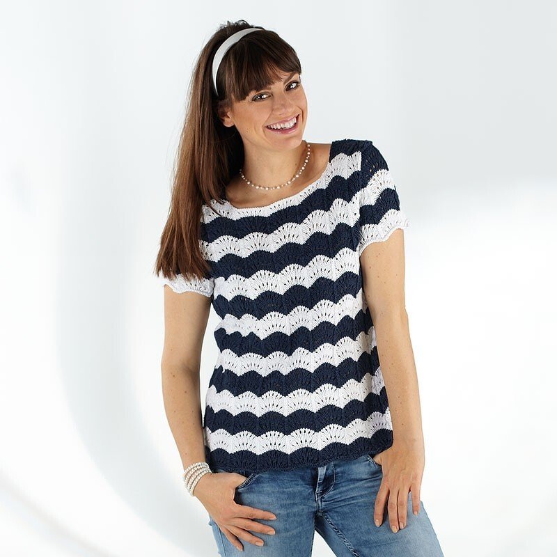 Strickanleitung Damenpulli "Seidenglanz" 758164