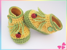 Kinder Schuhe häkeln - 4 Größen: 20, 21, 22, 23