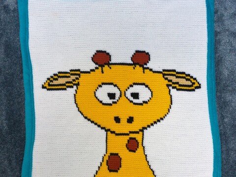 Decke für Neugeborene (Giraffe)