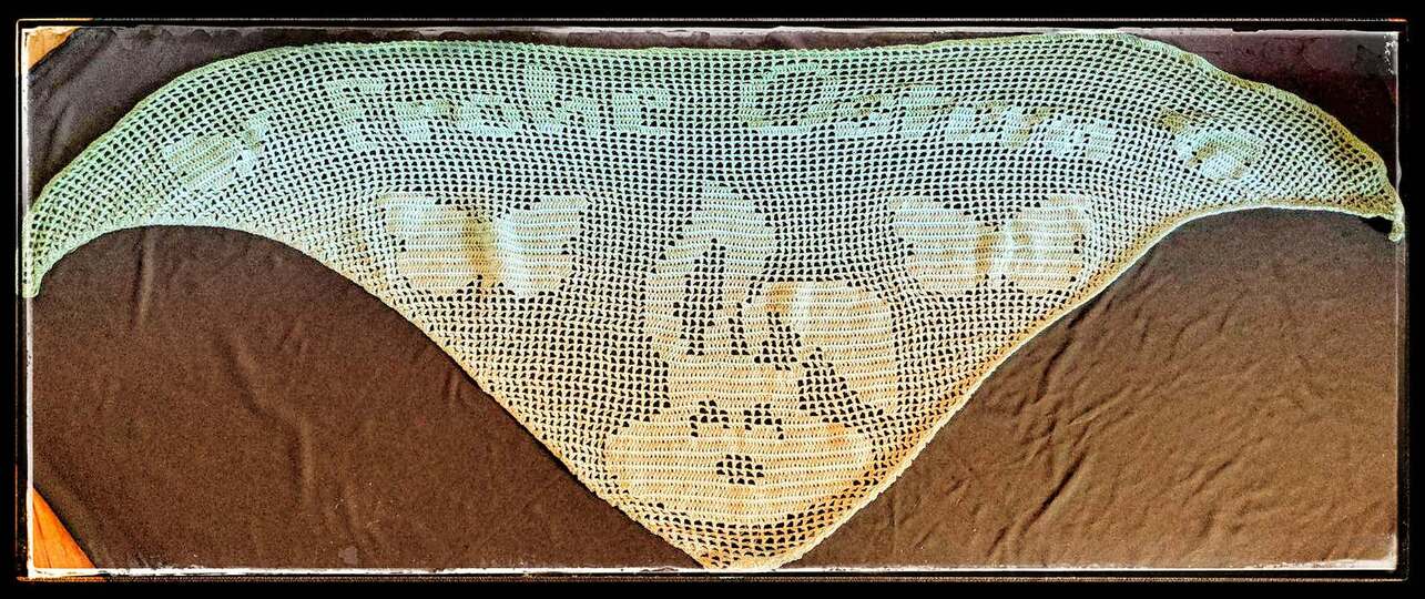 Motivtuch "Osterhase Paul", Häkelanleitung