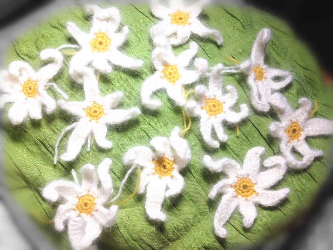 Häkelanleitung Edelweiß aus Mohair