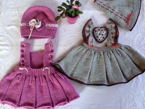 STRICKANLEITUNG * BABY SET * 3 GRÖßEN * 2 VARIANTEN