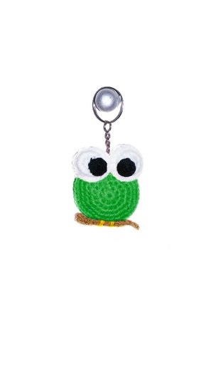 Häkelanleitung EULE Schlüsselbund PDF english-Deutsch-dutch