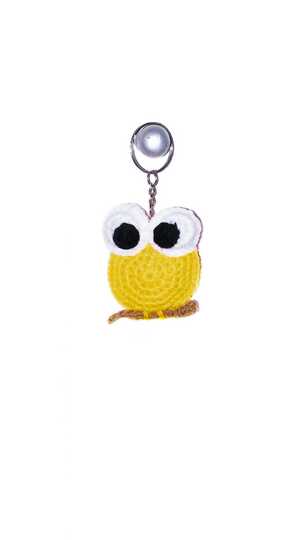 Häkelanleitung EULE Schlüsselbund PDF english-Deutsch-dutch