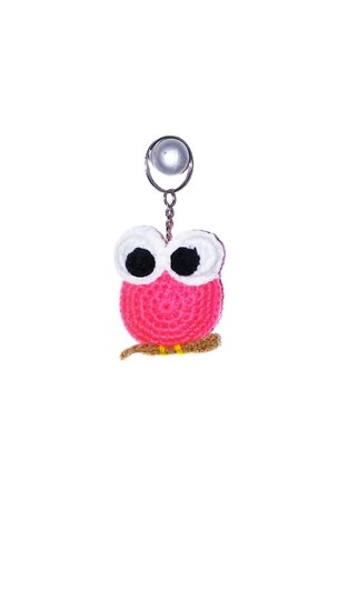 Häkelanleitung EULE Schlüsselbund PDF english-Deutsch-dutch