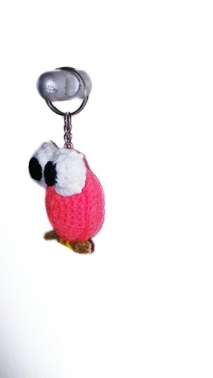 Häkelanleitung EULE Schlüsselbund PDF english-Deutsch-dutch