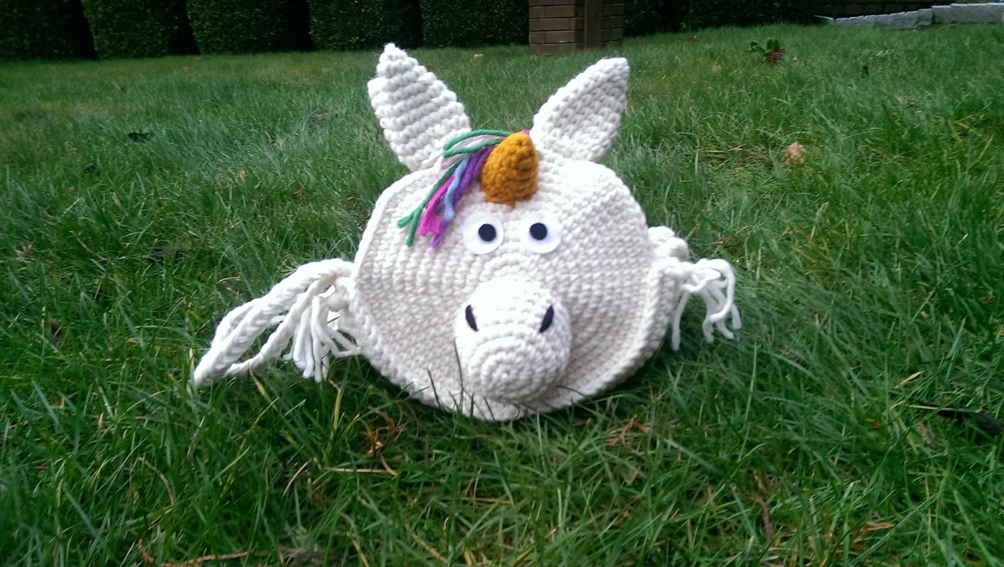 Häkelanleitung Einhorntasche, Tiertasche, Kindertasche