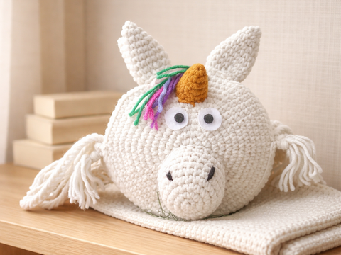 Häkelanleitung Einhorntasche, Tiertasche, Kindertasche