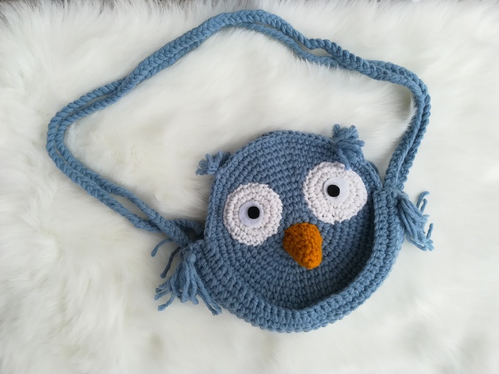 Häkelanleitung Eulentasche, Tiertasche, Kindertasche