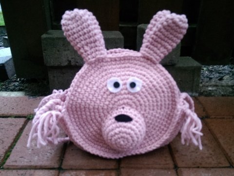 Häkelanleitung Hasentasche, Tiertasche, Kindertasche